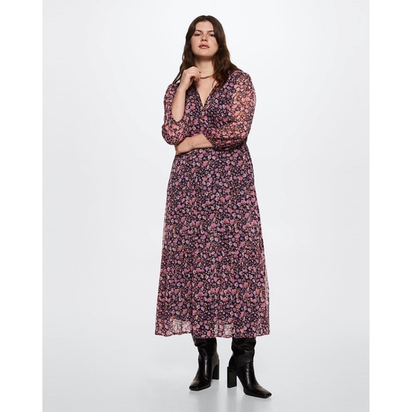 Mango Floral Print Maxi Dress - Picture 1 of 7